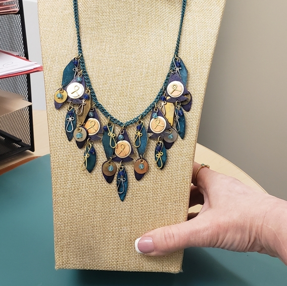 Eclectic Artsy, Made from India, NWT, Fashion Necklace & Earring Set - Picture 4 of 16